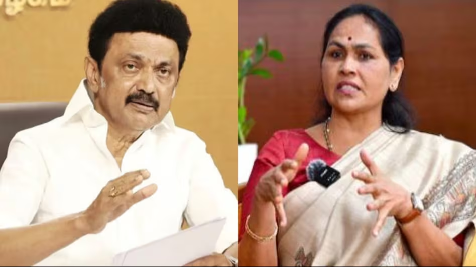 Shobha Karandlaje and MK Stalin