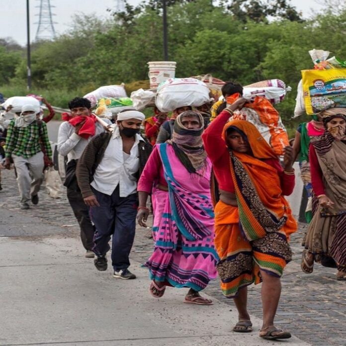 people commuting