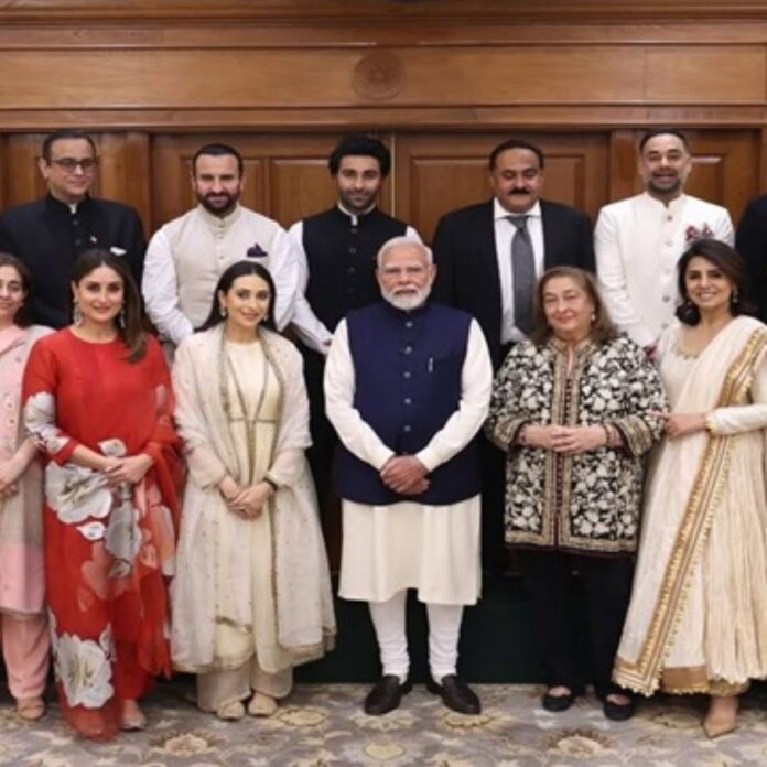 kapoor Clan with PM Modi